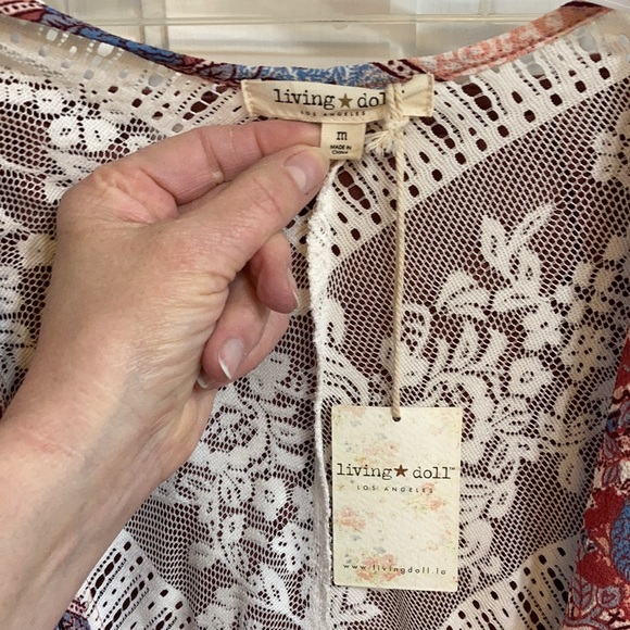 Cold Shoulder Open Front Kimono Cover - Picture 3 of 8